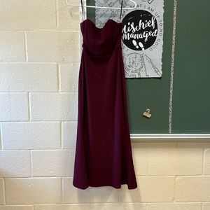 Maroon prom dress